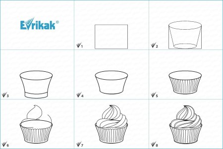 Последовательность рисования посуды для детей