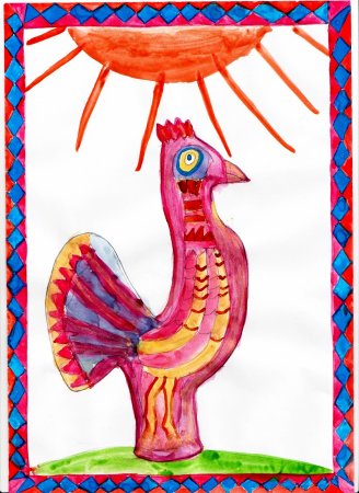 Сказка о золотом петушке рисунок