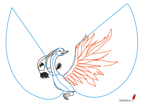 Сказочная птица рисование в подготовительной группе