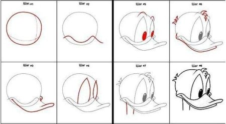 Нарисовать пошагово героя Дисней