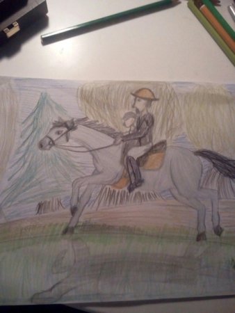 Рисунок к балладе Шуберта Лесной царь