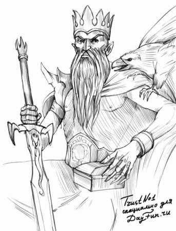 Рисунок к балладе Лесной царь