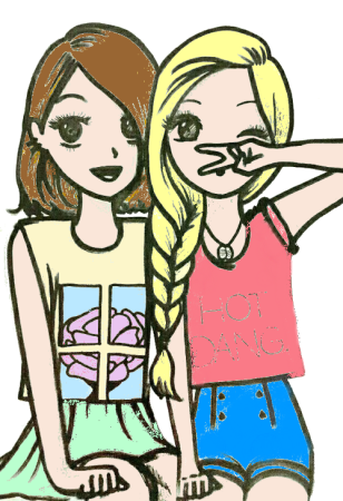 Рисунки для срисовки подруги