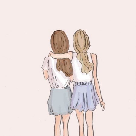 Рисунки для срисовки лёгкие для подруг