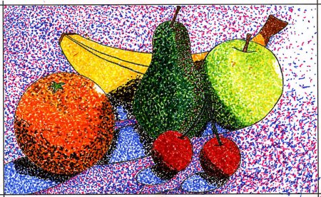 Натюрморт пуантилизм Поль Синьяк