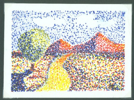 Пикассо натюрморт пуантилизм