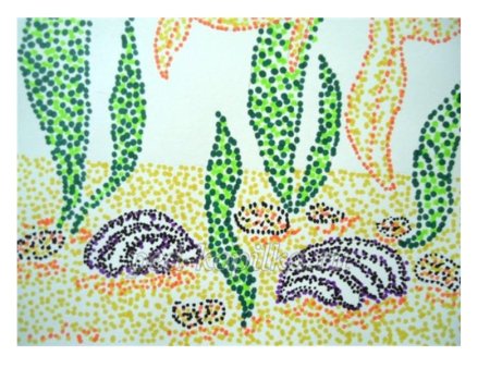 Техника пуантилизм для детей