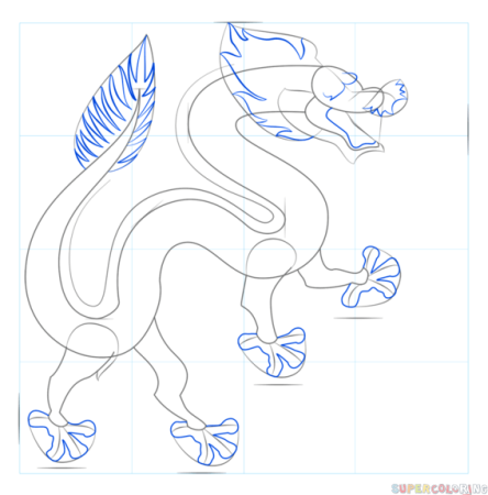 Уроки рисования китайского дракона