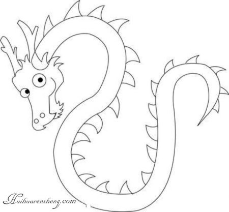 Китайский дракон рисунок для детей