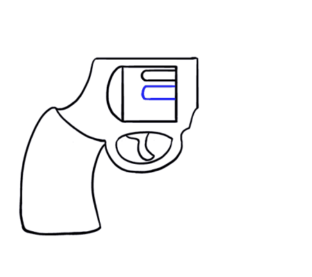 Кольт 1911 для срисовки карандашом