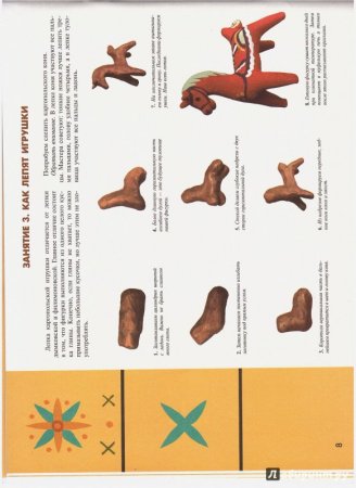 Каргопольская игрушка лепка пошагово