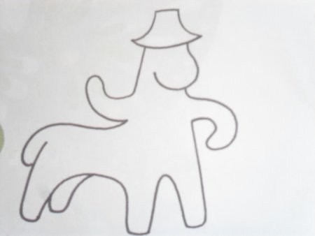 Каргопольская игрушка Полкан раскраска