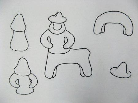 Лепка Каргопольской игрушки