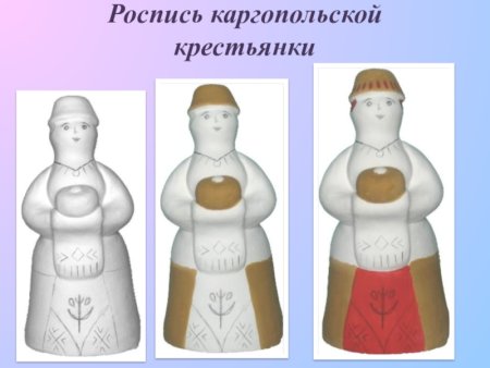 Каргопольская игрушка роспись