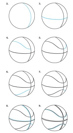 Мяч карандашом