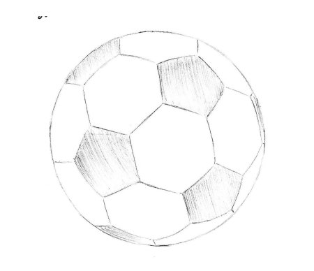 Поэтапное рисование мячика