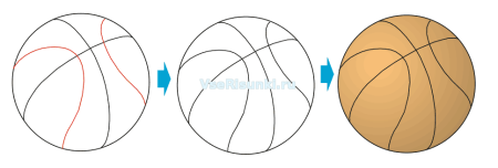 Мяч раскраска