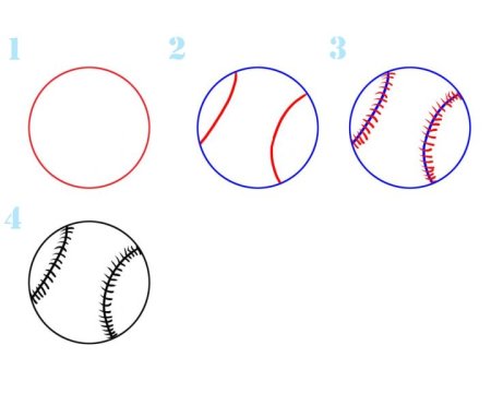 Футбольный мяч карандашом