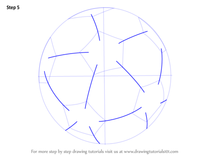 Футбольный мяч карандашом