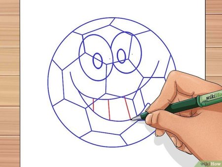 Мяч карандашом