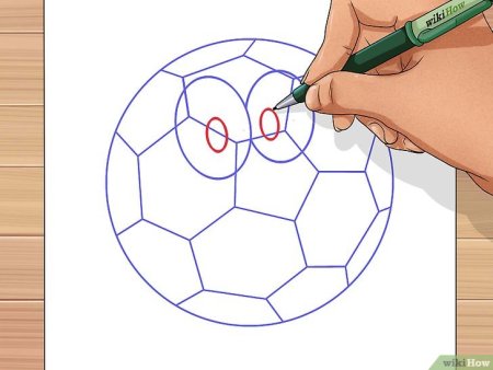 Футбольный мяч рисунок легко