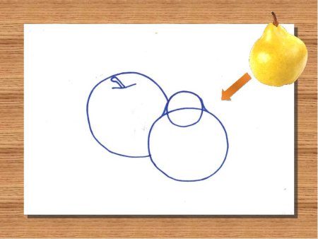 Натюрморт корзина с фруктами карандашом