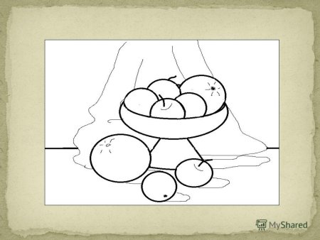 Натюрморт карандашом легкий