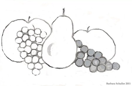 Линейно-конструктивное построение натюрморта