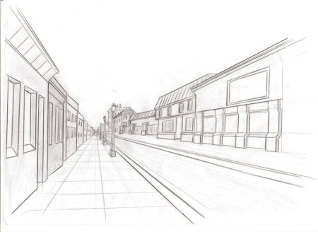 Перспектива карандашом