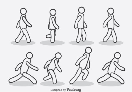 Человечки в движении