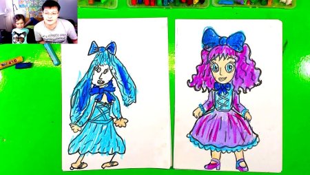 Мальвина рисунок карандашом для детей