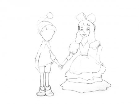 Плакат Мальвина рисунок