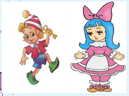 Буратино рисунок