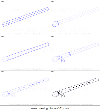 Нарисовать флейту поэтапно