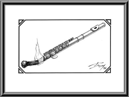 Кларнет раскраска