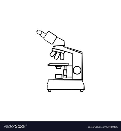 Микроскоп рисунок карандашом с подписями