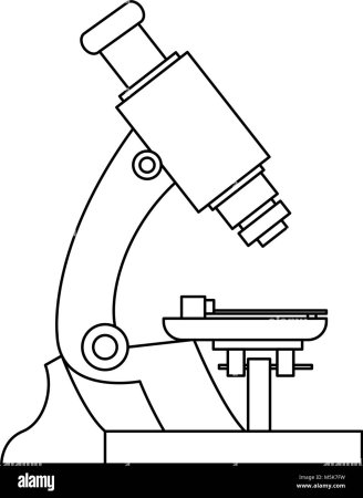 Схема устройства светового биологического микроскопа