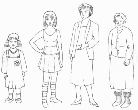 Раскраска бабушка