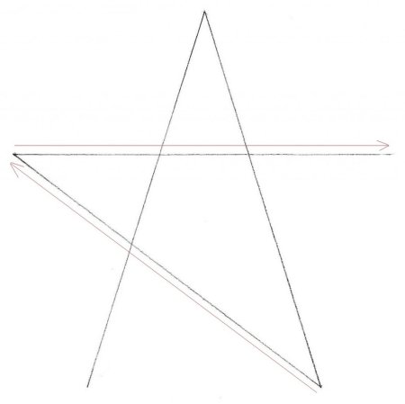 Поэтапный рисунок звезды