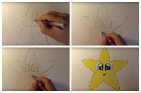 Звезда поэтапное рисование для детей