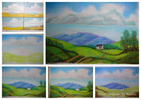 Поэтапный пейзаж