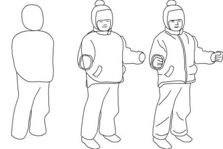 Рисование человека в движении