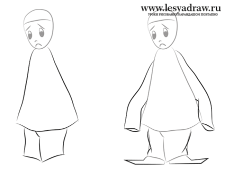 Чиполлино рисунок пошагово