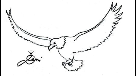 Орел голова рисунок пошаговый