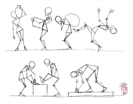 Рисование человека в движении