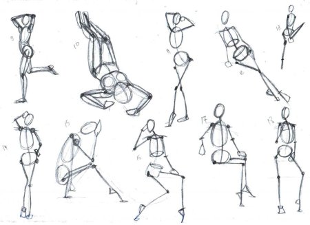 Фигура человека в движении