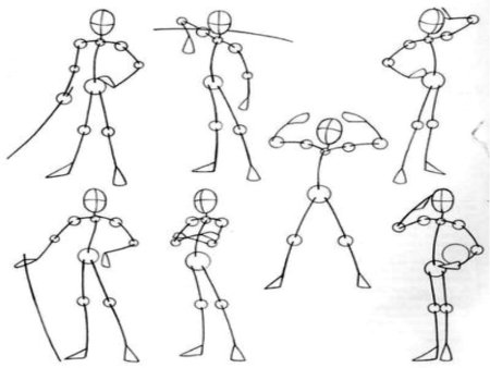 Рисование человека в движении для детей