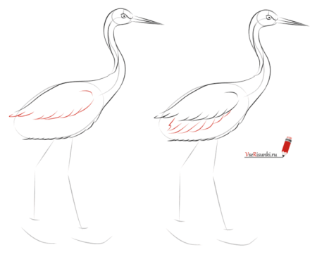 Схема рисования Фламинго