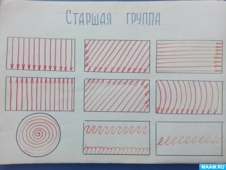 Рисуем штрихом в старшей группе