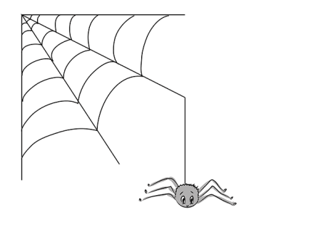 Паутина рисунок для детей
